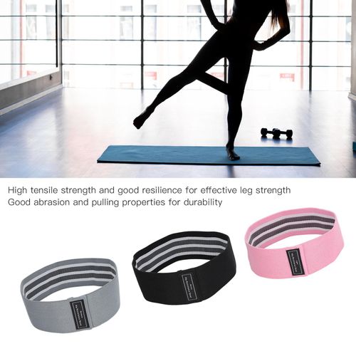 3PCS Resistance Bands Elastic High Pulling Force Exercise Workout Band for Legs Squat Hip Training