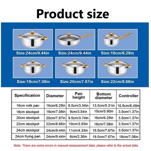 12Pcs Heavy Non-Stick Cooking Pot Set/Cookware Set With Frying Pan  - With Glass Lid - Gold