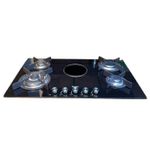 Haier Hob Built-In 4+1 Cooker Glass Top HOB-F86MB