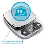 Multi-measuring kitchen scale, high-precision stainless steel LED digital scale - 10kg 1g