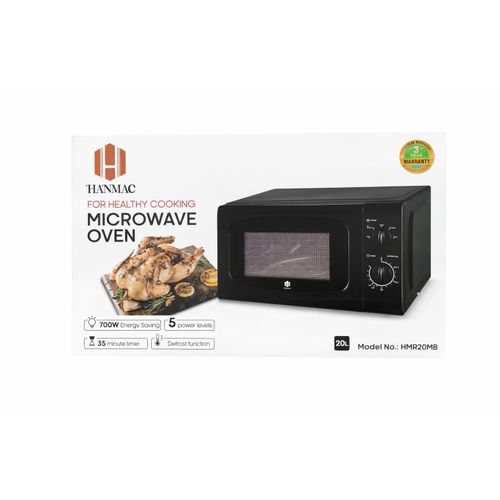 HANMAC HMR20MB - 20L Manual Microwave - 3 Years Warranty
