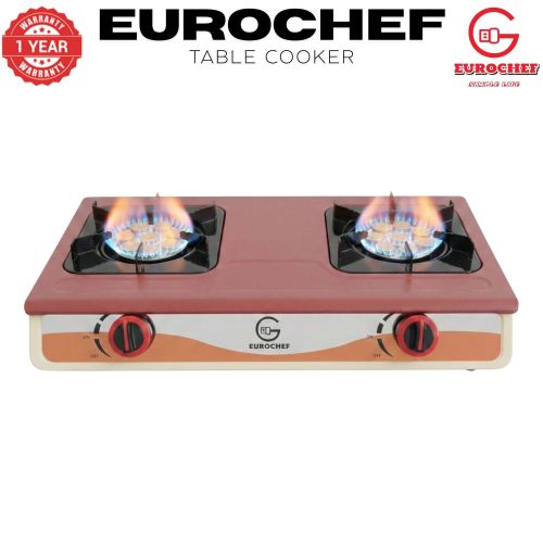 Eurochef ST-SUPER02 Heavy Duty Gas Cooker with Cast Iron Burners, Stainless Steel Panel &amp; Auto Ignition