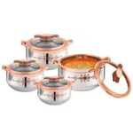 4 Pcs Steel O Plast Hotpots  (1000/1500/2500/4300)