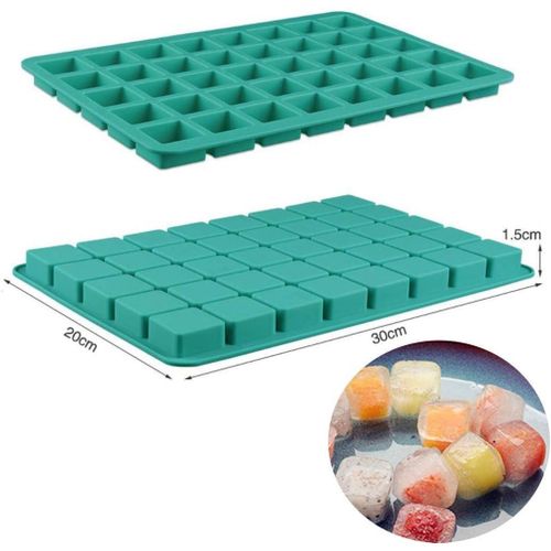2 Pack 40-Cavity Square Caramel Candy Silicone Molds,Chocolate Forf Truffles, Keto Snacks, Whiskey Ice Cube Tray,Grid Fondant Mould,Hard Candy Pralines Gummy Jelly Mold