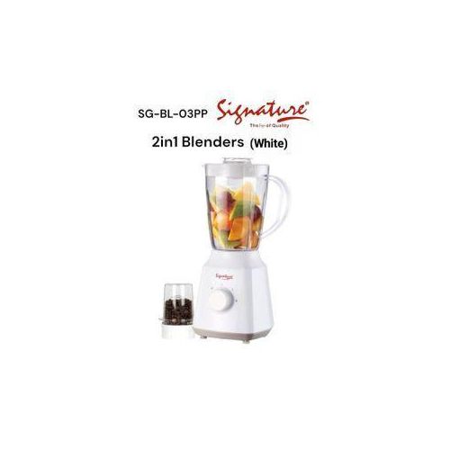 Signature  2 In 1 Blender With Unbreakable Jar &amp; Grinder For Coffee Beans Nuts Ice, Spices
