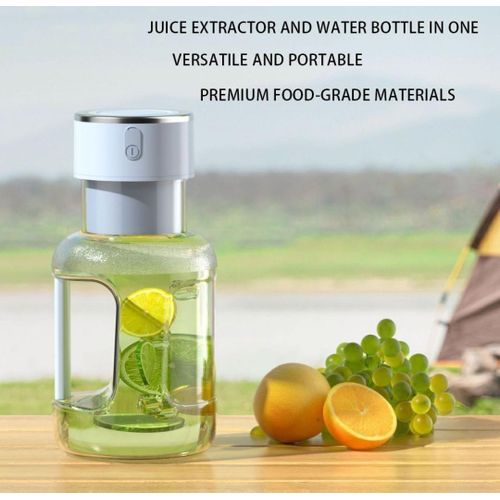 Glass High quality 2 in 1 cordless rechargeable portable blender juicer (with reusable silicon straw)