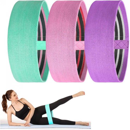 3 Pack Resistance Exercise Band//Yoga Pilates Fitness Sports