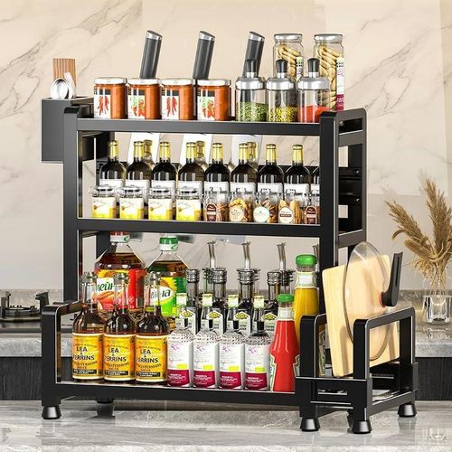 50cm 3-tier spice rack, chopsticks/k-n-ife storage rack