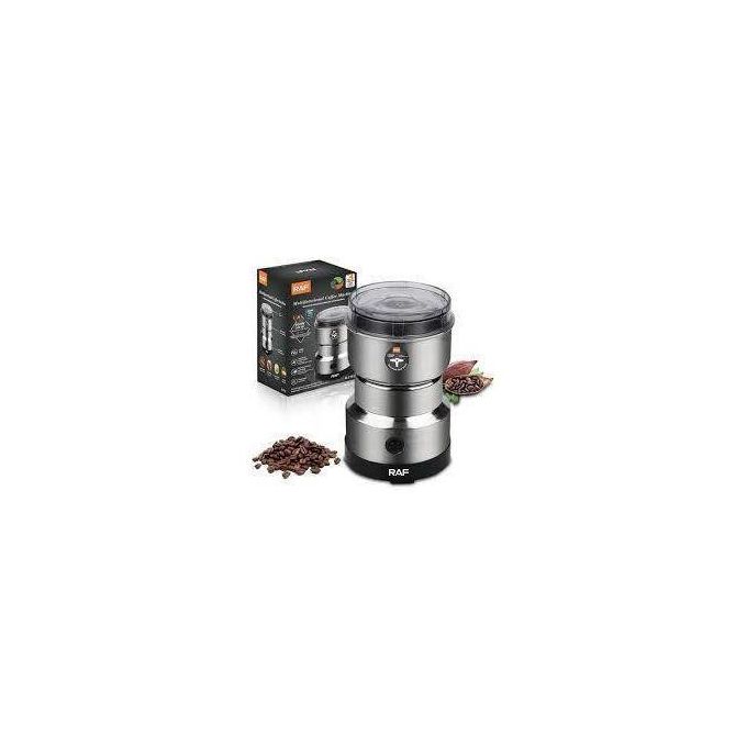 RAF Electric Electric Kitchen Mini Grinder Mixer - 200-300g Electric chopper small Grinders for Spices, Seeds, Herbs, and Coffee Beans, Spice Blender and Espresso Grinders, Dry Grinder Stainless Steel-300W