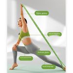 Pilates Yoga Stretch Resistance Elastic Bands for Exercise Fitness Gym Home Workout Physical Therapy