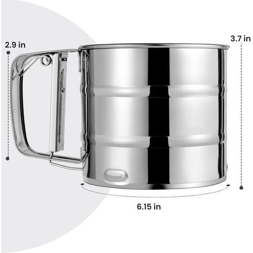 Durable Stainless Steel Flour Sifter – Lightweight &amp; Rust Resistant
