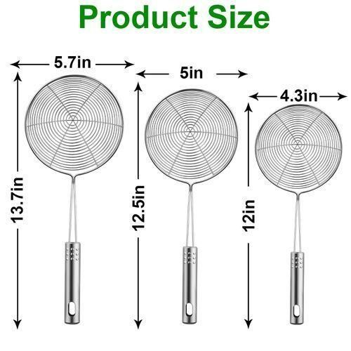 Pureliving Stainless Steel Spider Strainer Skimmer