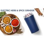 200W Electric Herb Grinder Fast Grinding for Dry Spices Flower Buds with Brush One-Touch Button for Herbs Nuts Grains