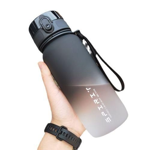 1000ml Sports Water Bottle - Black And White