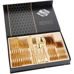 Stainless steel cutlery 24-piece gift box hotel western steak k-n-ife fork spoon dessert spoon