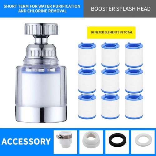 Kitchen faucet filter, chlorine heavy metal removal filter
