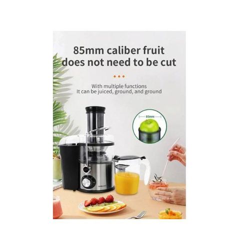 Share this product   Sokany Heavy duty 1200W Juicer Machine, Wide Feeding Tube, Dual Speed Control, Stainless Steel Body, BPA-Free, Juice Extractor for Whole Fruits &amp; Vegetables, Overheat Protection