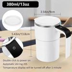 Smart Self-Stirring Mug – Rechargeable Magnetic Coffee Mixer with Digital Display