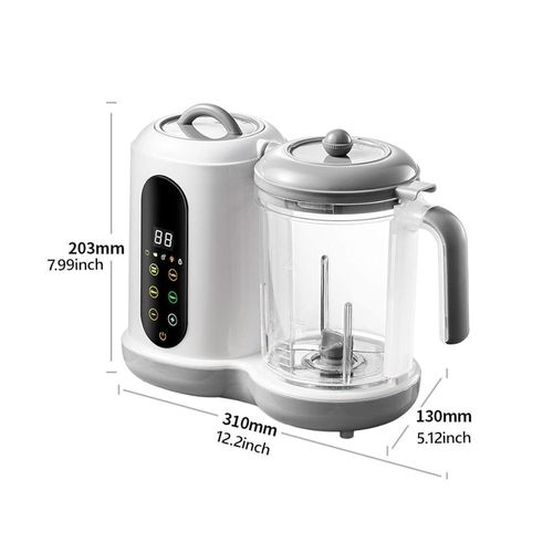 Flushrenic Baby Food Maker,Baby Food Maker with Timer,Large Capacity, Multifunctional Cooking Food Mills for Camping Travel