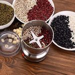 RAF Stainless Steel Multifunctional Electric Grinder &amp; Coffee Maker - Mini Spice, Coffee, and Masala Grinder for Beans, Nuts, and Grains - Household Mixer Grinder-300W