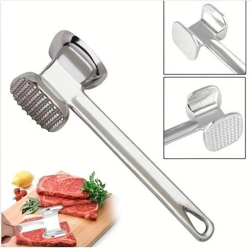 1pc Double-sided Loose Steak Hammer, Rejuvenation Needle Stainless Steel Aluminum Alloy Smash Slap