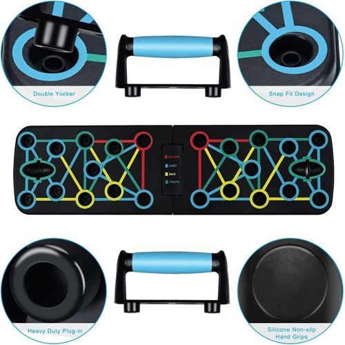 Foldable push-up board, multi-functional fitness board support for chest and abdominal muscle training, home fitness equipment