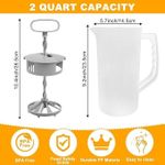 2000mlFood grade drop-resistant and high temperature resistant manual juice blender