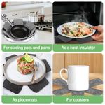 addigoes 【Clearance Sale】12-Piece Pot and Pan Protector Set - 3 Sizes of Stacking Dividers &amp; Separator Pads for Cookware Scratch Protection