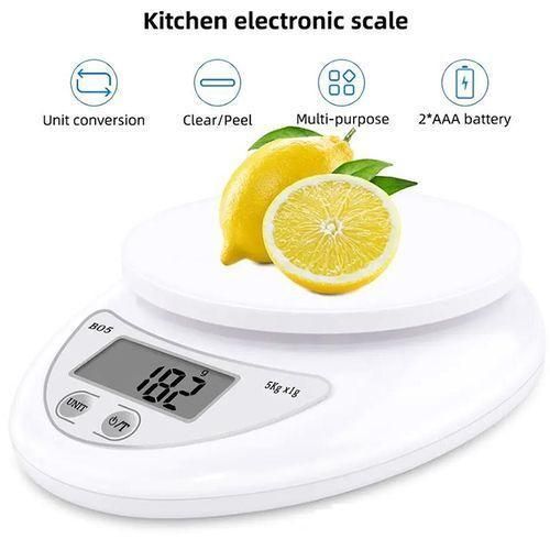 General Electronic Digital Tool Measuring Kitchen Food Weighing Scales - White