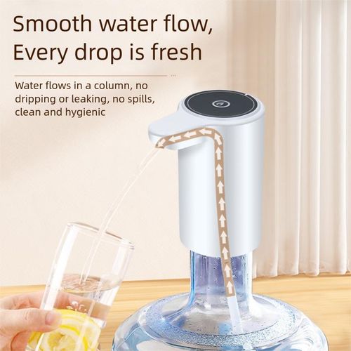 Automatic Water Pump Dispenser With Touch Control - White