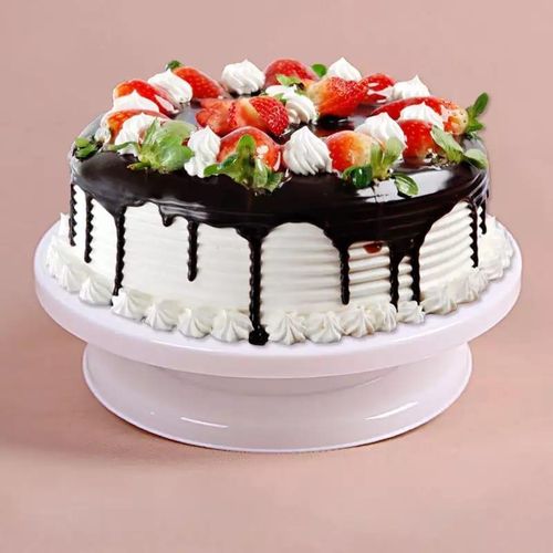 Round Easy Rotate Cake Stand for Rotating Platform for Cake Baking, 28 cm, Cake Decoration Turning Table