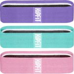 KipFit Fabric Resistance Band Set - Non Slip Exercise Bands To Workout Glutes, Thighs &amp; Legs