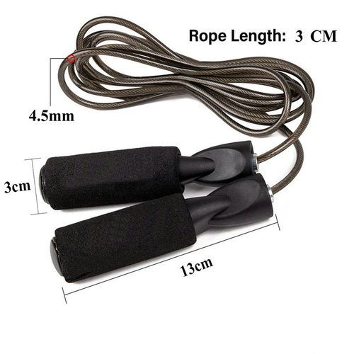 KipFit Black Light Skipping Rope For Fitness &amp; Workout