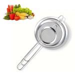 3-Piece Stainless Steel Kitchen Sieve Set – Fine Mesh Strainers