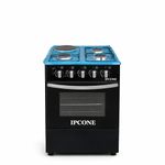 IPCONE 50*55 Cooker 3 Gas 1 Hotplate, Electric Oven,Glass Top, Jet Burners,1YR WARRANTY