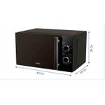 Haier HMW20M-B, 20 Litres,700W Analog Microwave Oven - Black (1YR WRTY)
