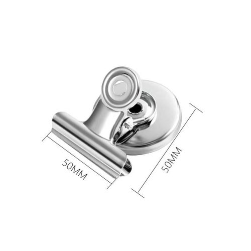 10PCS Magnetic Clips Silver 50mm