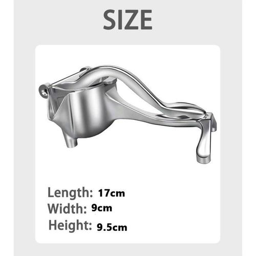 Manual Stainless Steel Juicer - Hand Press Lemon Squeezer with Filter Bag