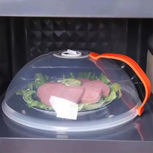 Microwave Food Cover with Steam Vents – BPA-Free Splatter Guard for Microwave Cooking Heat-Resistant and Dishwasher-Safe Fits Most Plate Sizes