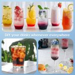 Ice Cube Tray with Lid - Round Ice Tray for Freezer with Lid - Ice Cube Trays for Freezer (One Tray Only)