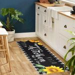(Promotion)2 Pieces Kitchen Rug Set Anti-fatigue Kitchen Mat Dirt Resistant Backing Mat Throw Rug for Kitchen Doormat Runner Rug Set Floor Carpet Household Carpet Home Decor