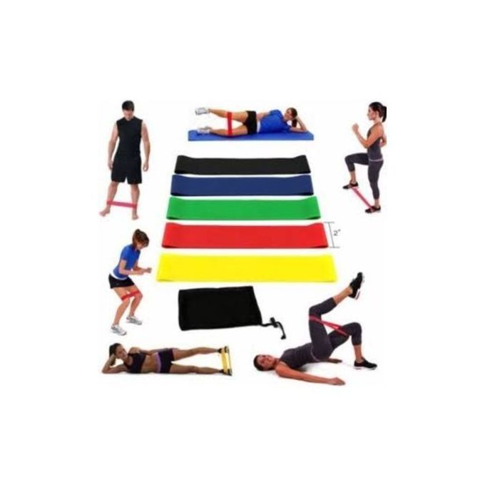 5pcs Resistance Bands Fitness Workout Rubber