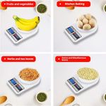 Digital Food Scale 10kg, High Precision 1g Accuracy Kitchen Scale with LCD Display for Cooking and Baking