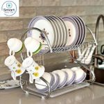 Smartraha life RahaLife 20nch Stainless Steel Dish Rack-2 Tier
