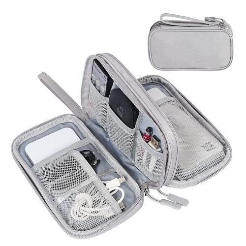 General Data Cable Storage Bags Double Layer Digital Usb Hard Disk Protection Bag Portable Earphone Organizer Digital Gadget Carry Case