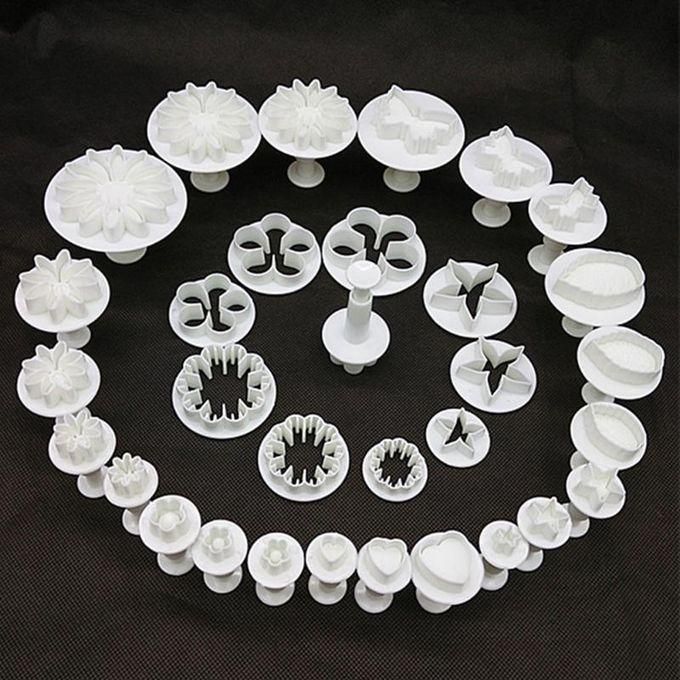 33pcs bake tool flower plunger fondant mold cutter