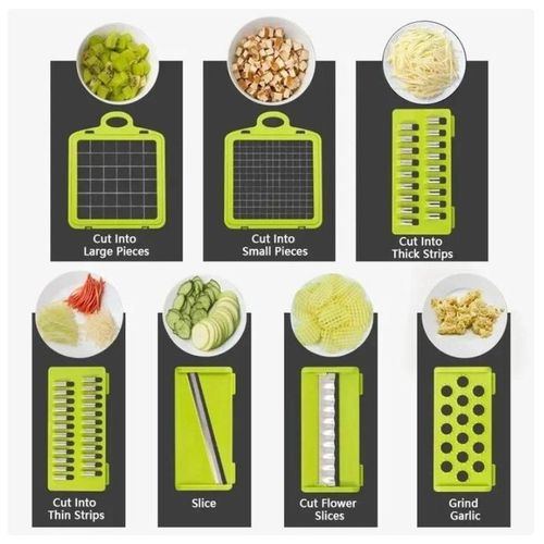16 in 1 Multifunctional Vegetable Cutter Vegetable Chopper Mandoline Slicer Vegetable Slicer Grater Set