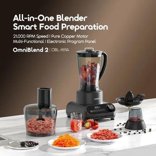 Oraimo OmniBlend 5 in 1 shredding, juicing, blending, chopping &amp; grinding 21000 RPM Speed Blender