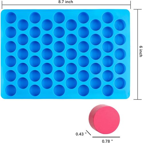 Round Candy Molds Silicone Molds for Hard Candy, Gummy, Caramels, Chocolate, Ganache, Ice Cubes, 220 Cavity