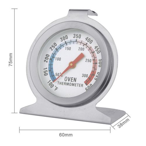 Stainless Steel Stand Up Oven Thermometer Gauge Gage